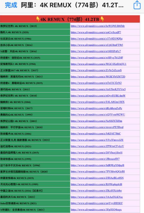 来自投稿，喜欢高画质的可以收藏起来了，41.2T全4K、原盘资源