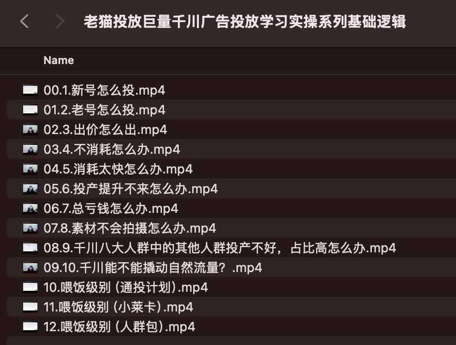 老猫投放巨量千川广告投放学习实操系列基础逻辑